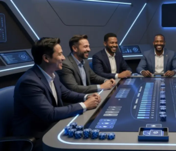 Strefa blackjack jako atrakcja podczas eleganckiego wydarzenia firmowego