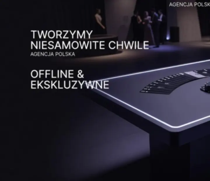 Stół eventowy z formatem blackjack jako atrakcją podczas wieczoru tematycznego