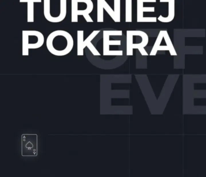 Asymetryczny, typograficzny układ stołów pokerowych w stylu dashboardu